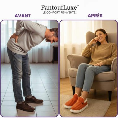 PantoufLuxe™ – Pantoufles Orthopédiques Douillettes & Ultra-Confort